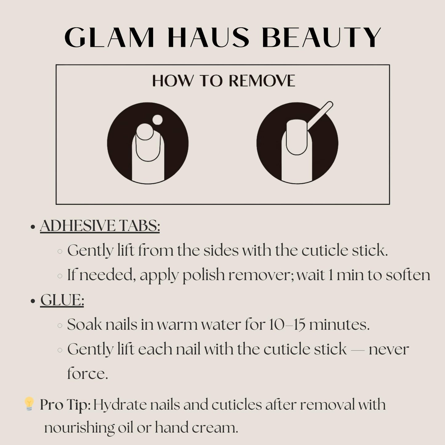 Glam Haus Beauty Press On Nails Cloud 9 | Short Oval Off-White Glossy Finish Salon Quality | 16 Sizes - 32 Nail Kit with Glue & Adhesive Tabs