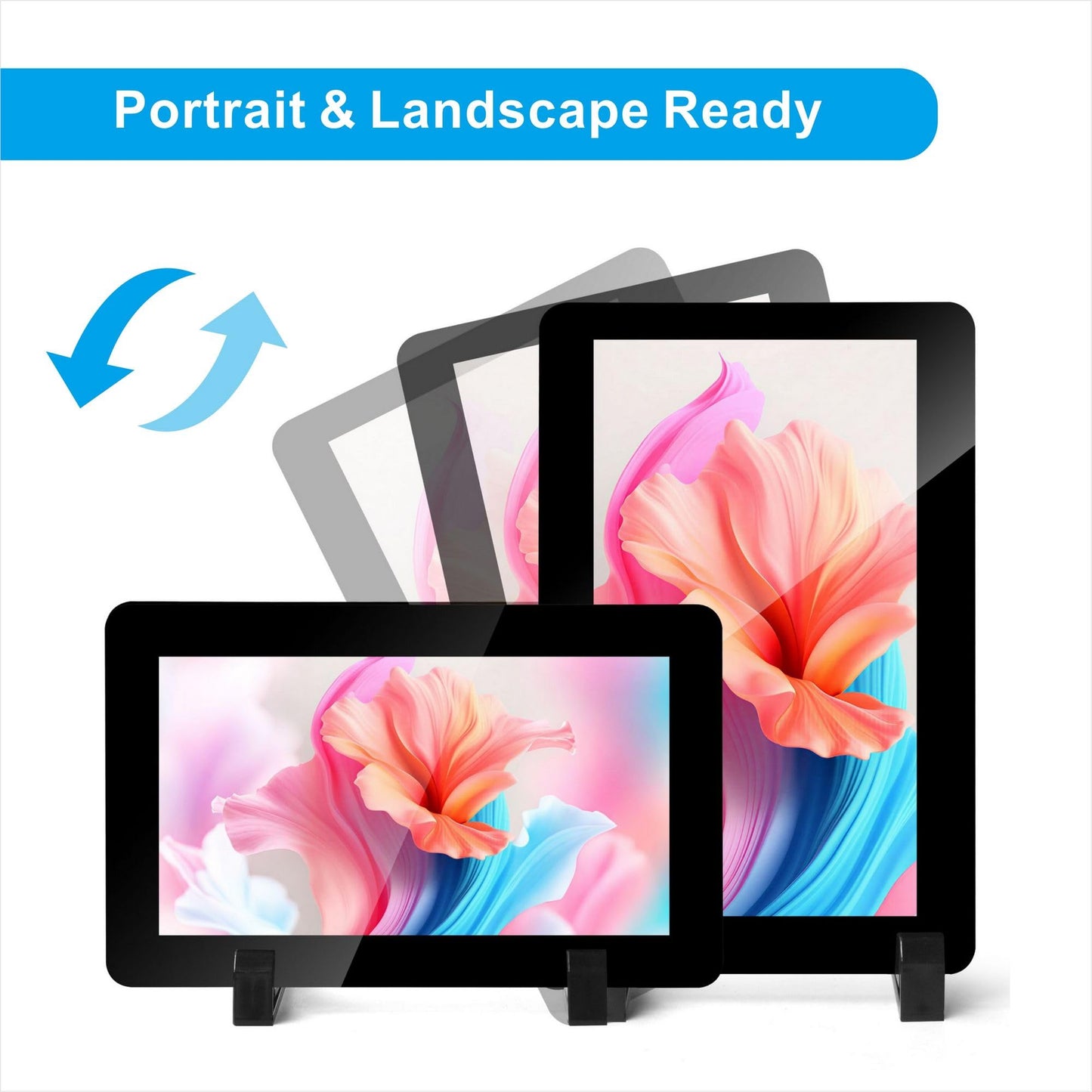 OSOYOO 7 inch DSI Touch Screen 720×1280 IPS Display, DSI Power & Video (No Extra Cables), Portrait/Landscape Rotatable Bare Screen for Raspberry Pi4B/3B+/3B/3A+/5