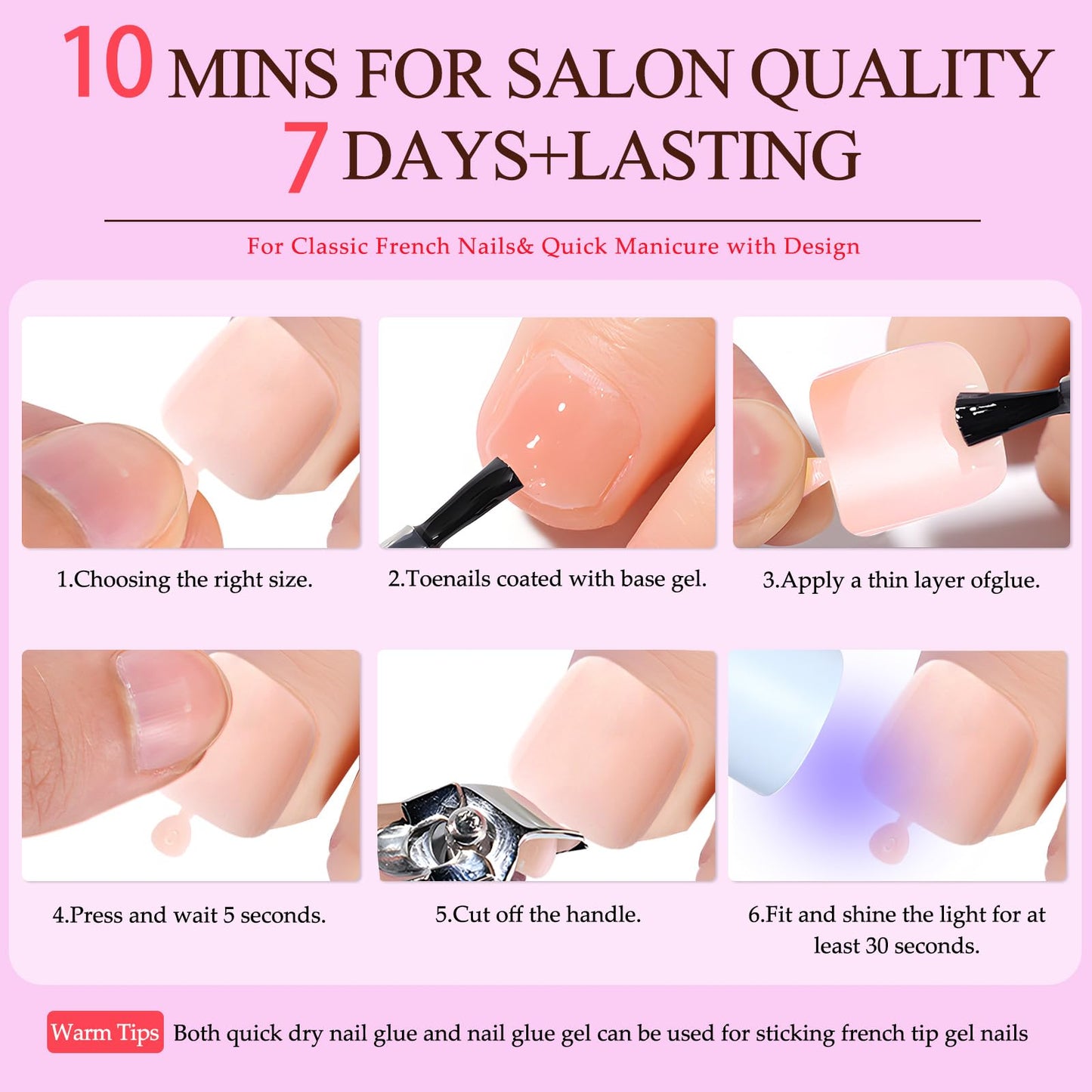 Lifextol 120PC Pink Press on Toenails for Women Fake Toe nail Press ons Acrylic Toe Press on Nails Set, Pink Press on Toe Nails Press on Fake Toenails Press ons Acrylic Toe Nail Tips Kit & Glue Tabs