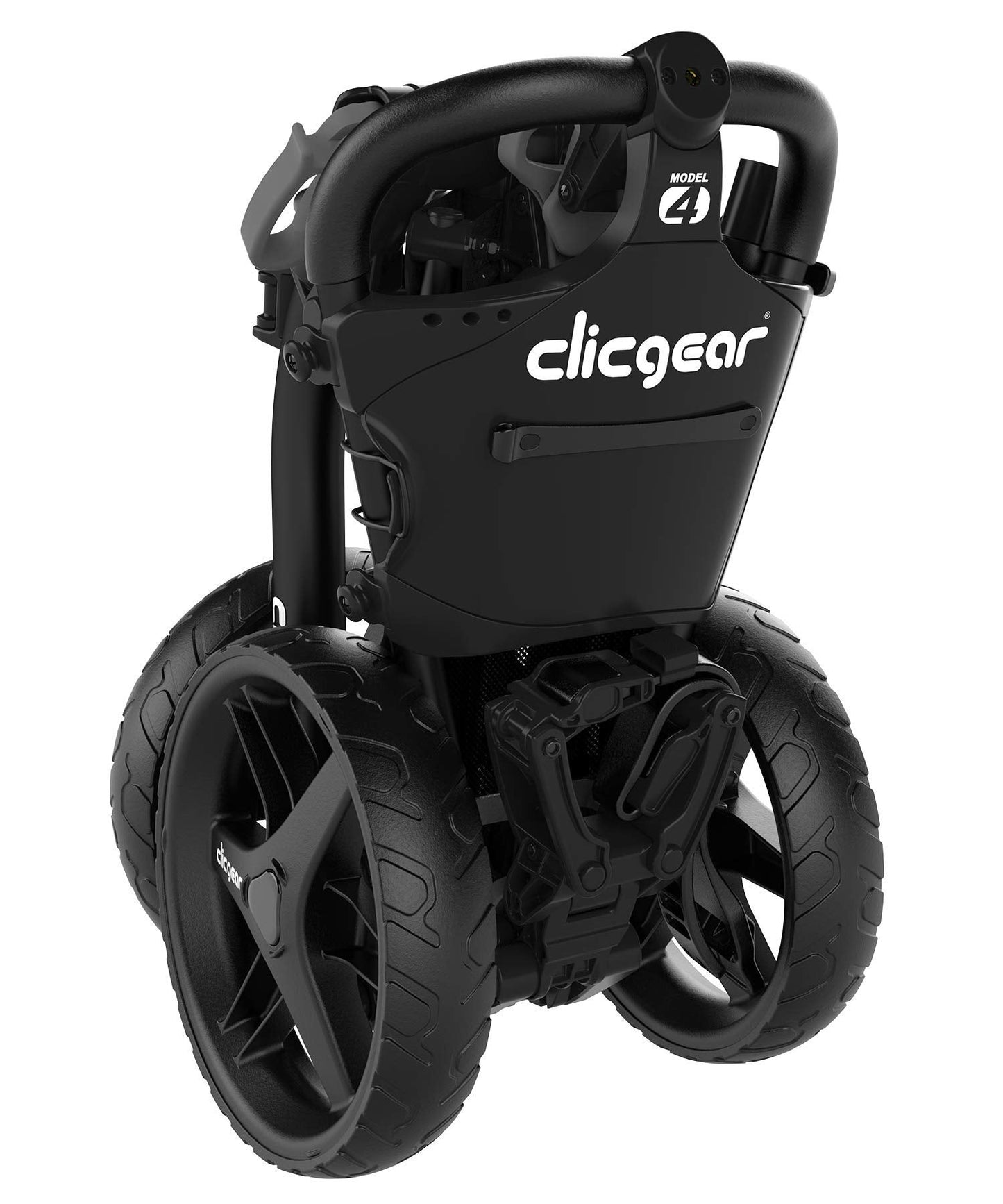 Clicgear Model 4.0 Golf Push Cart, 3-Wheel Foldable Walking Golf Cart (Black)