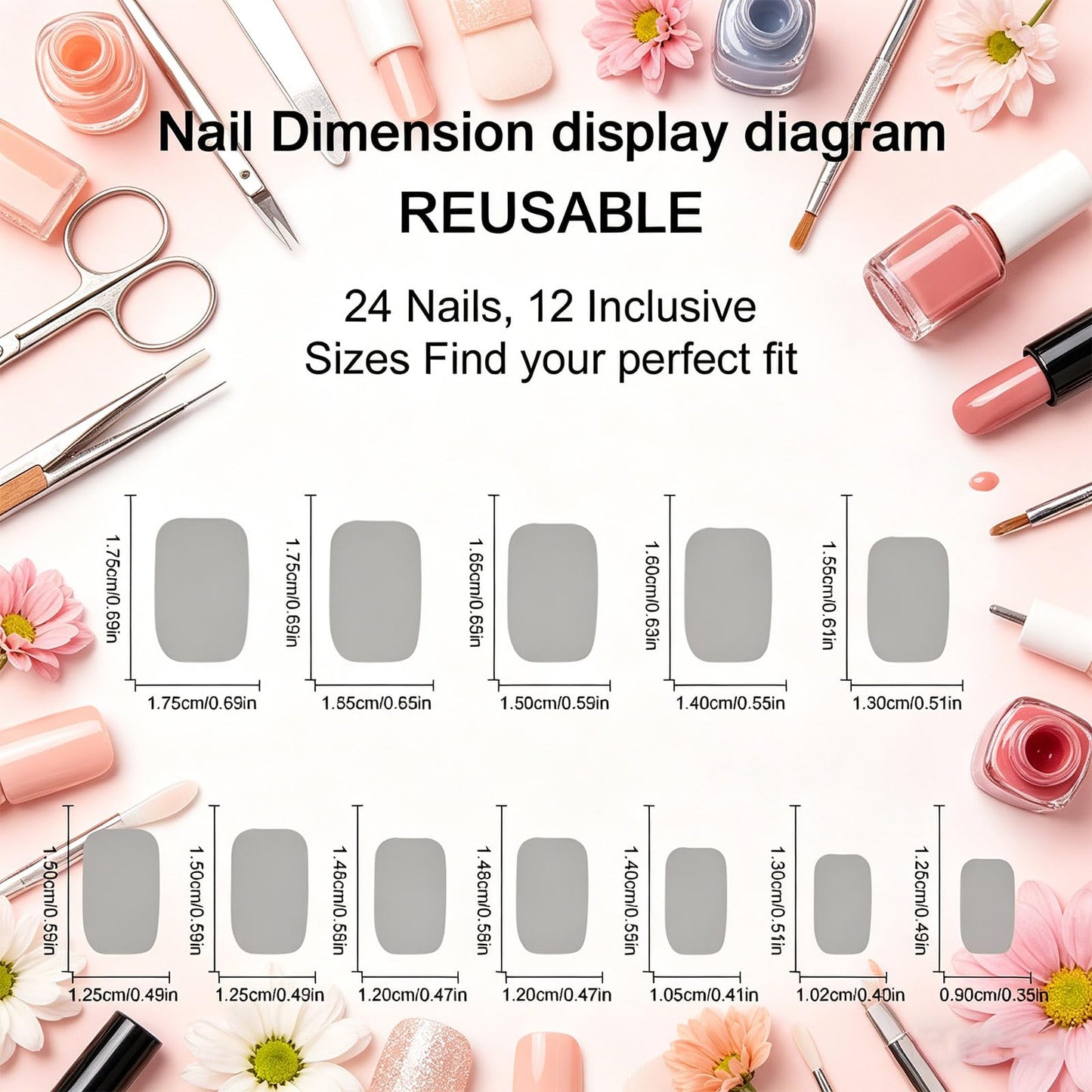 Polka Dots Press on Nails with Rainbow Design Glossy Multicolor Fake Nail Ombre Short Square False Nails Summer Stick on Nail Gradient Glue on Artificial Fingernails for Women Daily Wear