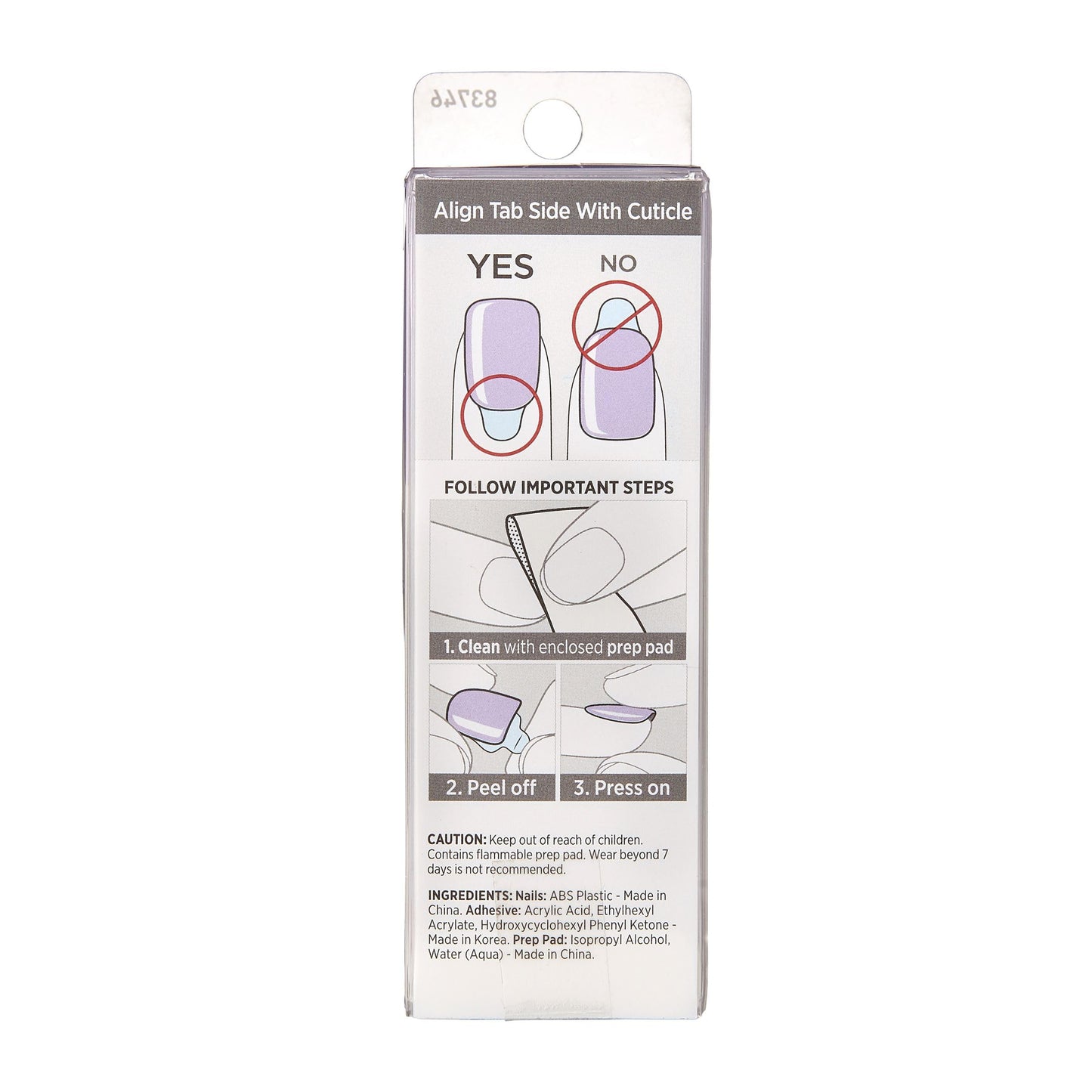 KISS imPRESS No Glue Mani Press On Nails, Color, 'Picture Purplect', Violet, Short Size, Squoval Shape, Includes 30 Nails, Prep Pad, Instructions Sheet, 1 Manicure Stick, 1 Mini File (Pack of 2)