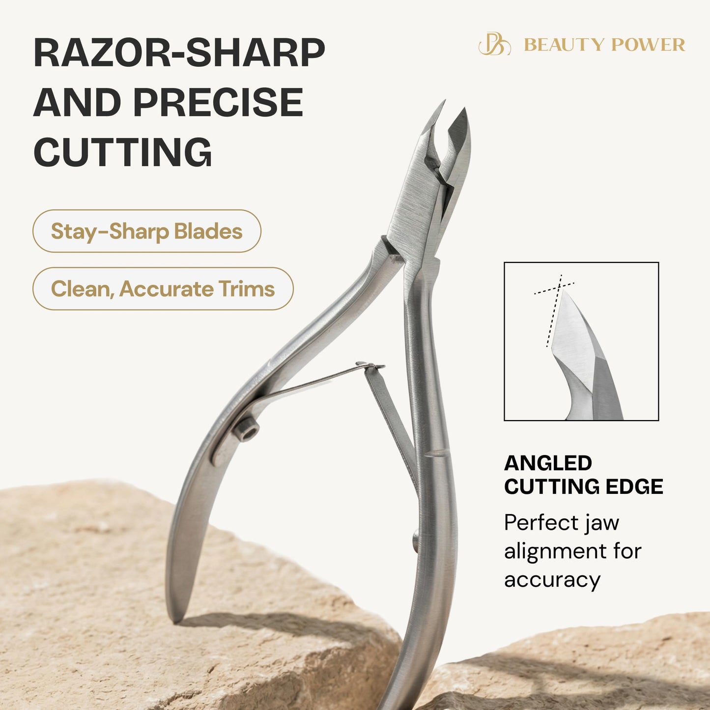 Beauty Power 9 in 1 Professional Manicure Pedicure Set - Stainless Steel Nail Clippers, Nano File, Cuticle Nipper, Scissors, Tweezers, Travel PU Leather Case for Men & Women - Gift Idea - Brown