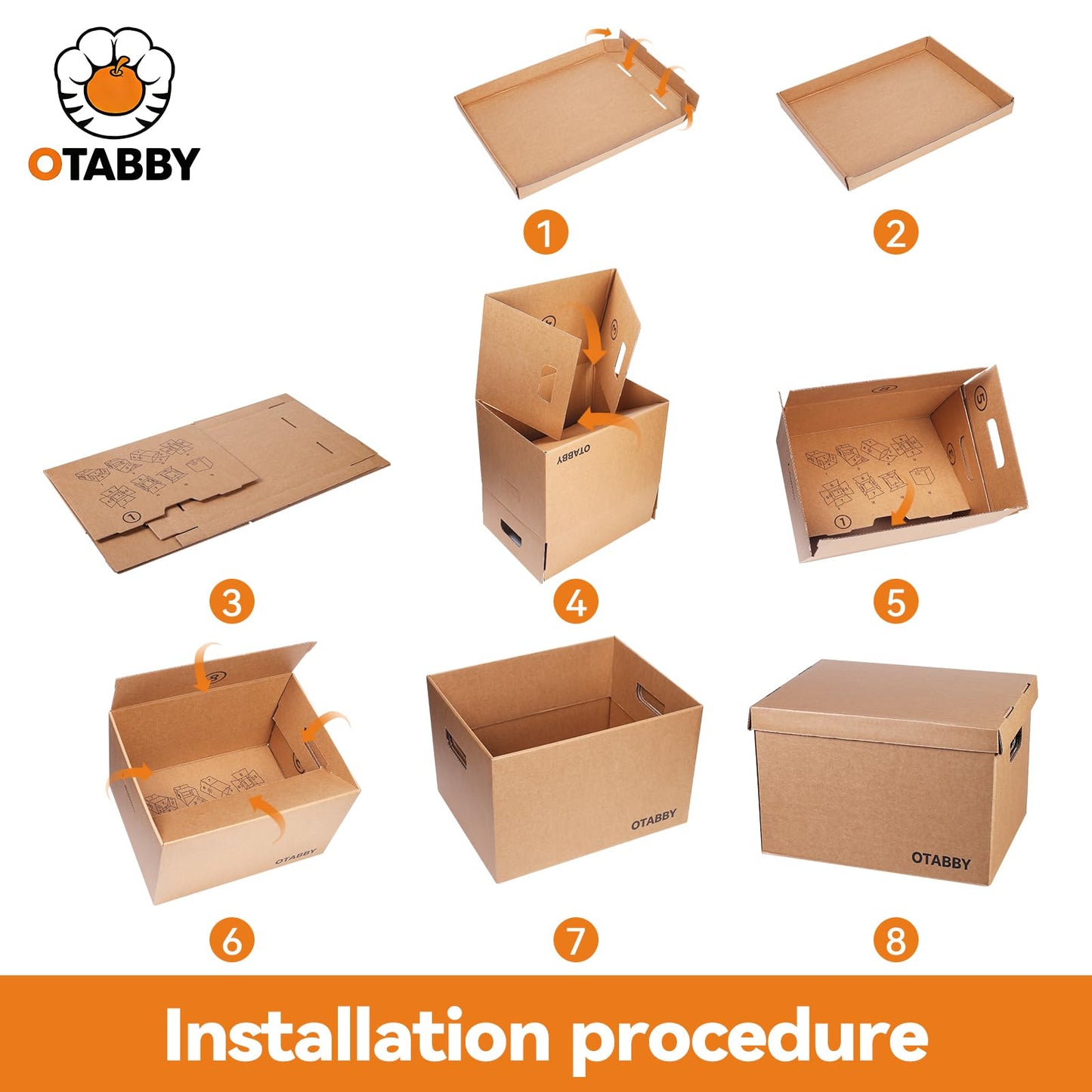 Archival Storage Boxes (4-Pack) - Extra Strong 3-Ply Side Walls, Heavy-Duty Kraft Board, Ready-To-Assemble with Handles and Lids for Files and Photo Storage, Legal/Letter Size 12x16x10 Inches