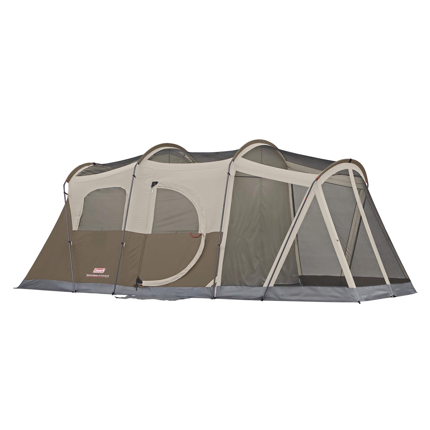 Coleman 6-Person WeatherMaster Camping Tent with Screened Porch, Weatherproof Tent with Screen Room, Rainfly & Carry Bag Included