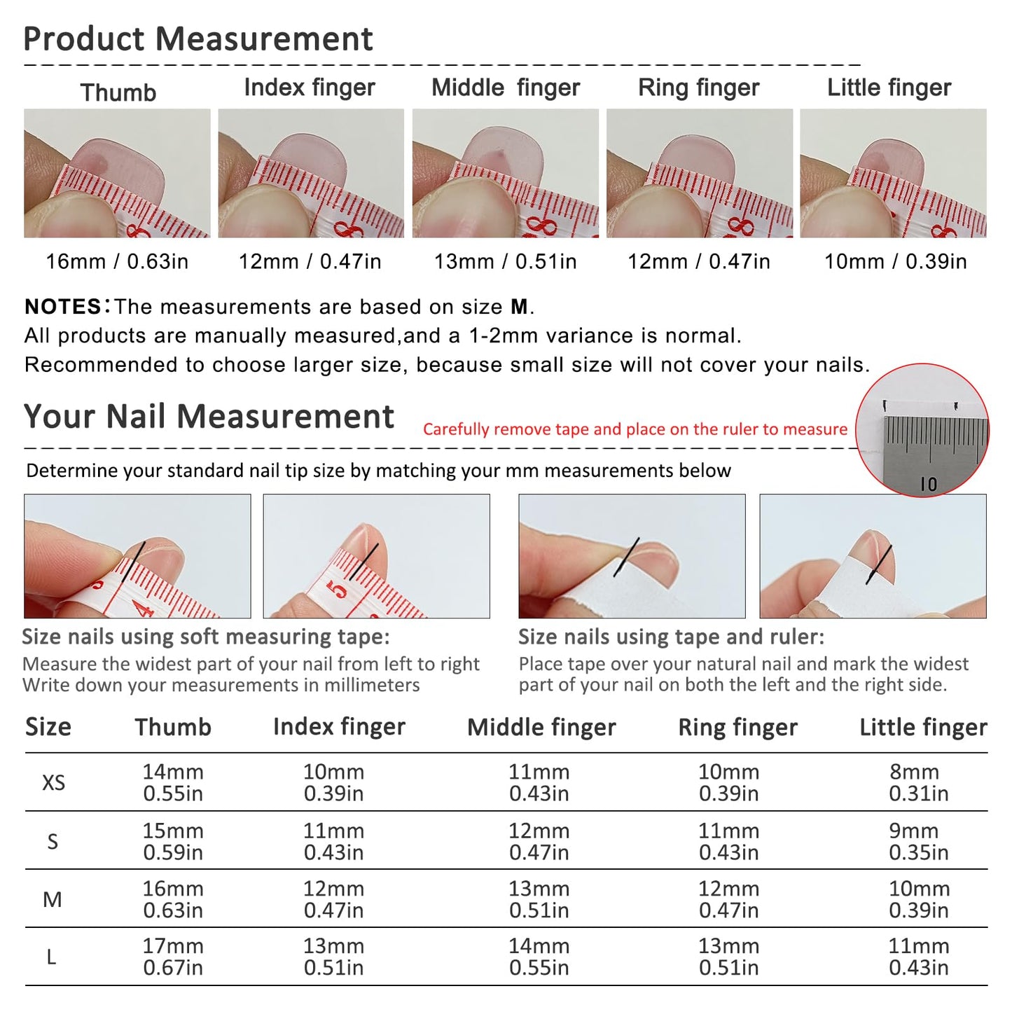 TENPAL Almond Press on Nails - Pink French Ombre & 3D Texture with Polka Dot & Wave Carving, Reusable & Handmade False Nails for Spring Summer | Sweet Watercolor Style(XS)