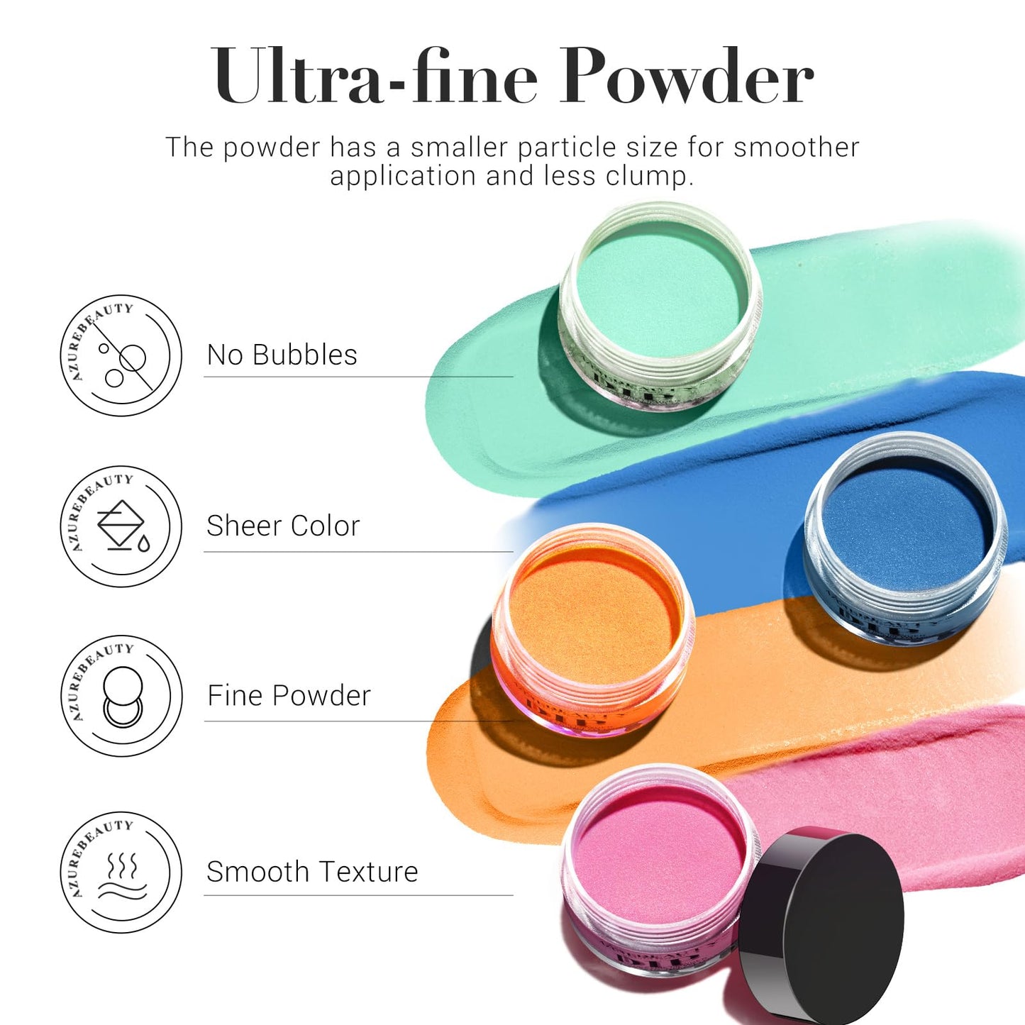 AZUREBEAUTY Dip Powder Nail Kit 32 Colors, Brown Nude Red Glitter Nail Dipping Powder Starter Set System Essential Liquid & Dip Recycling Tray Set for French Nail Art Manicure Salon DIY Home