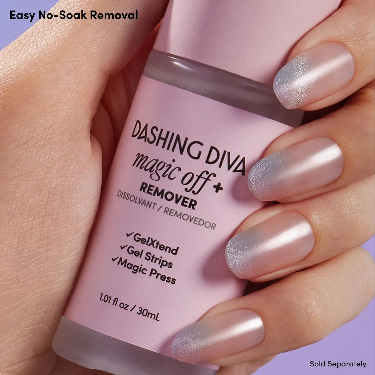 Dashing Diva Gloss Nail Strips Bundle - The Classic Marbles Collection - Crystal Clear & Maybe Marble - UV Free, Chip Resistant, Long Lasting Gel Stickers - Contains 2 Sets