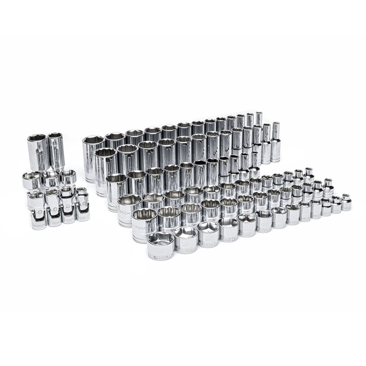 GEARWRENCH 85 Piece 3/8” Drive Master SAE Socket Set in Foam Storage Tray - GWMSSKT38SAE