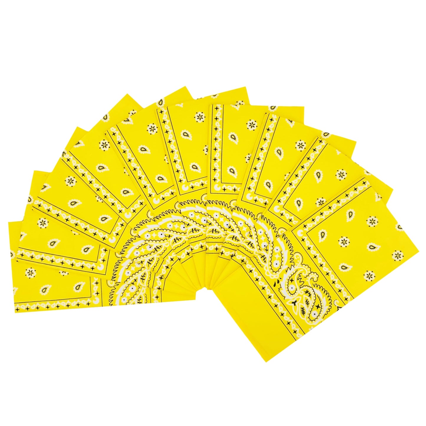Vamqor 100% Cotton 10 Pack Fine Bandanas