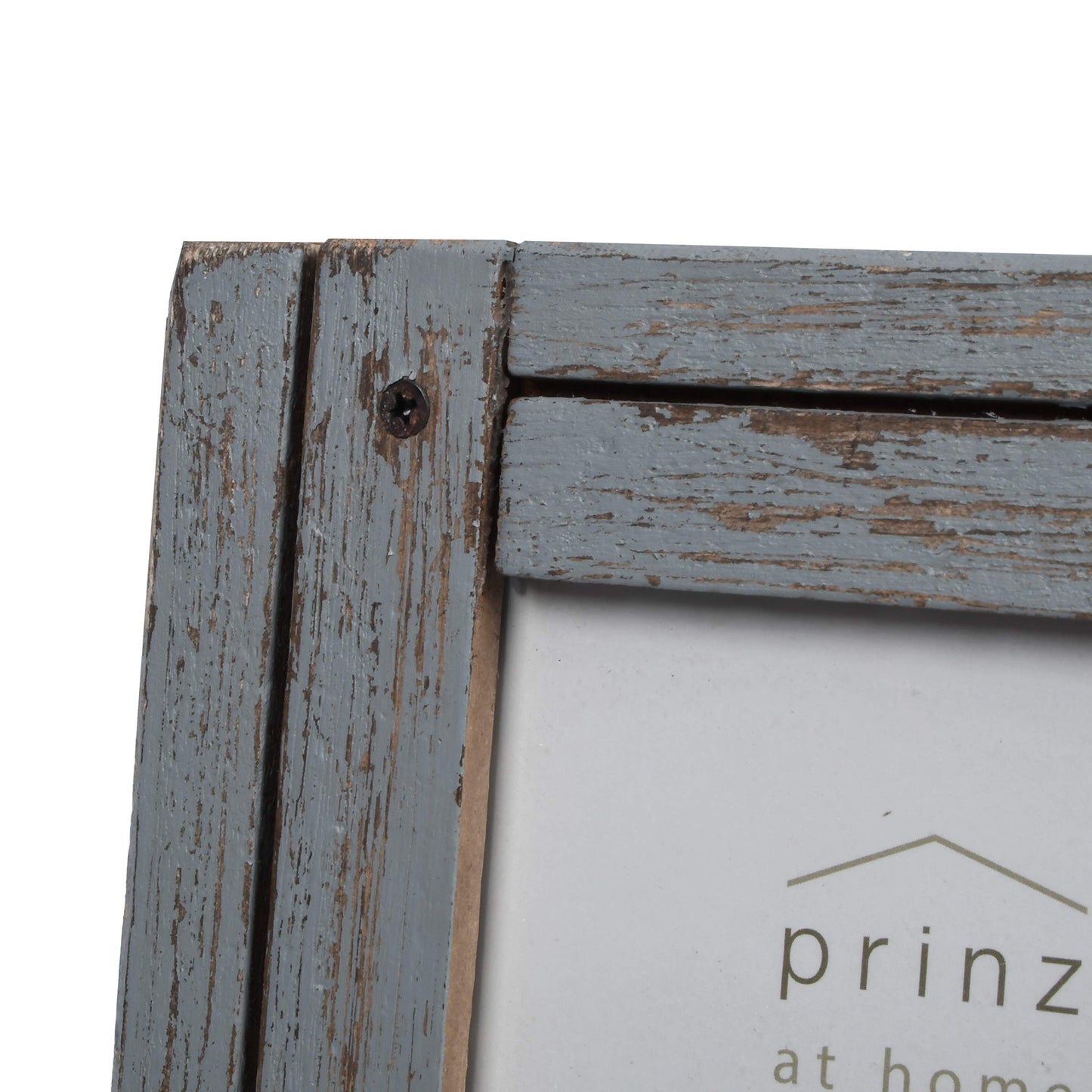 Prinz Homestead 4x6 Picture Frame Gray - Distressed Wood Rustic Coastal Decor Two-Way Easel Wall Mount Tabletop