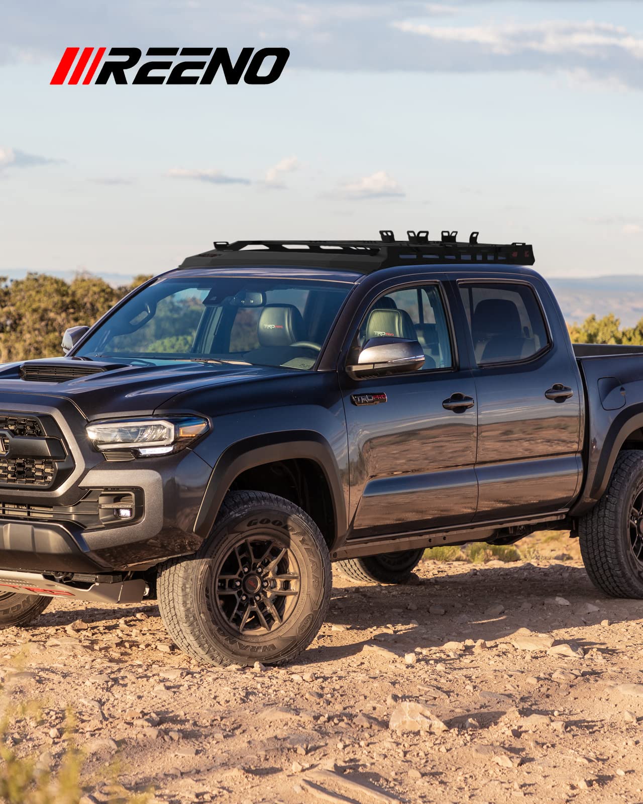 Heavy Duty Top Roof Rack Accessories Compatible with 2005-2023 Toyota Tacoma Double Cab 4 Doors Pickup/No Drilling