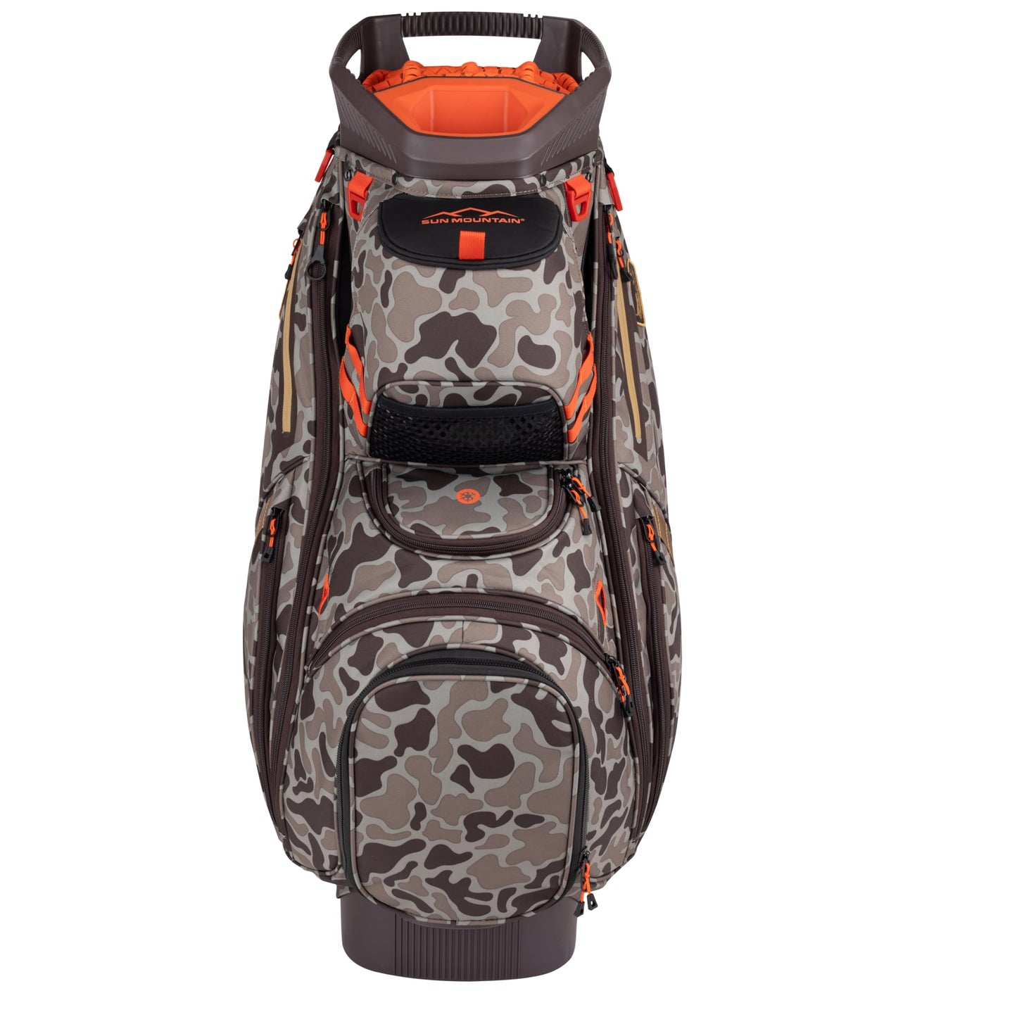 Sun Mountain Men's C130 Lightweight Cart Golf Bag 14-Way Top - 11 Pockets, Smart Dual Strap System, Push-Electric-Riding Cart Compatible Compression Base, 2025 Model - Duck Hunter
