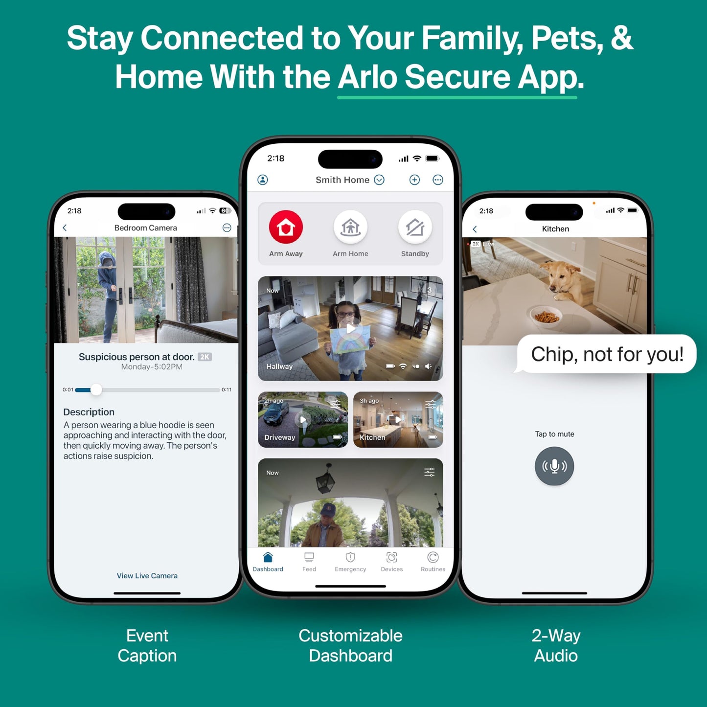 Arlo Essential Indoor Pan Tilt Security Camera 2K (2025 Release) + 6 Months of Secure Plus Plan - Wired Plug-in Power, Person Recognition, Animal Detection, Auto Motion Tracking, 1 Cam, Black