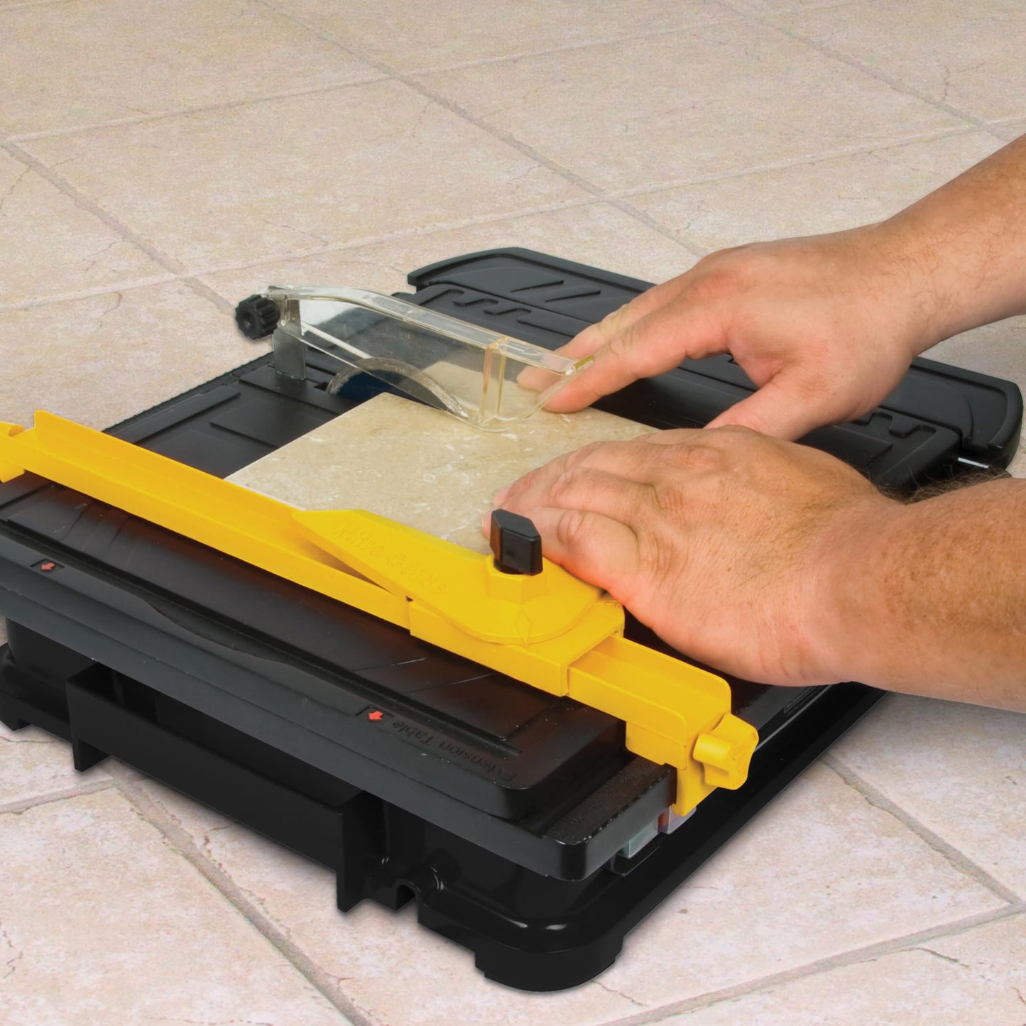 QEP 22400Q 3/5 HP Torque Master Tile Saw, 4-Inch,Black/Yellow