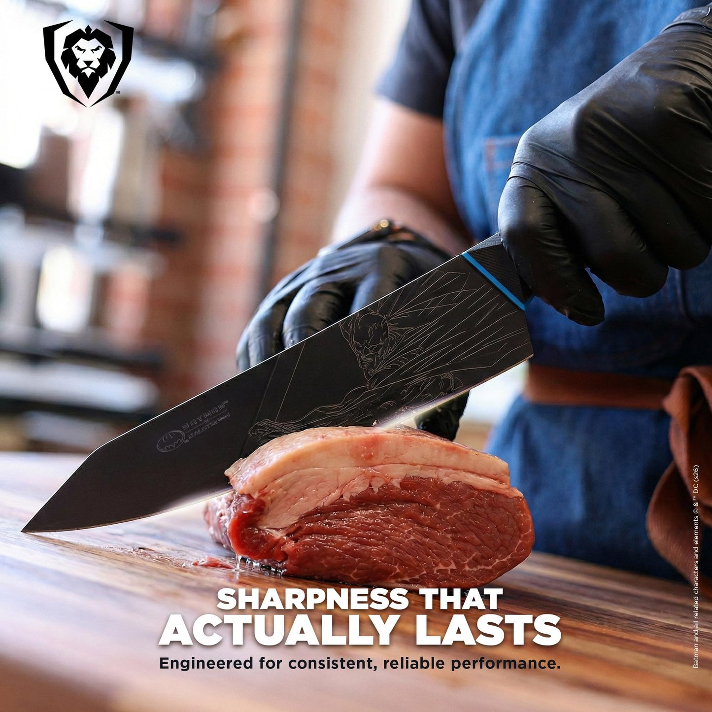 Dalstrong Knife Set - 2 Piece - BATMAN™ Shadow Black Edition - 8" Chef Knife 3.75" Paring Knife - High Carbon 7Cr17MoV Steel - Black Titanium Kitchen Knife - Collection Item - G10 Handle - Sheath