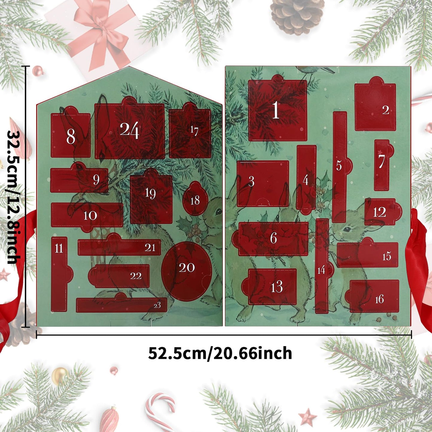 CHARMCODE Makeup Advent Calendar 2025, 24 Days Christmas Countdown Calendar Gift Set for Adult Women Teen Girls, Xmas Holiday Beauty & Cosmetic Surprise Make up Kit for Women Full Kit