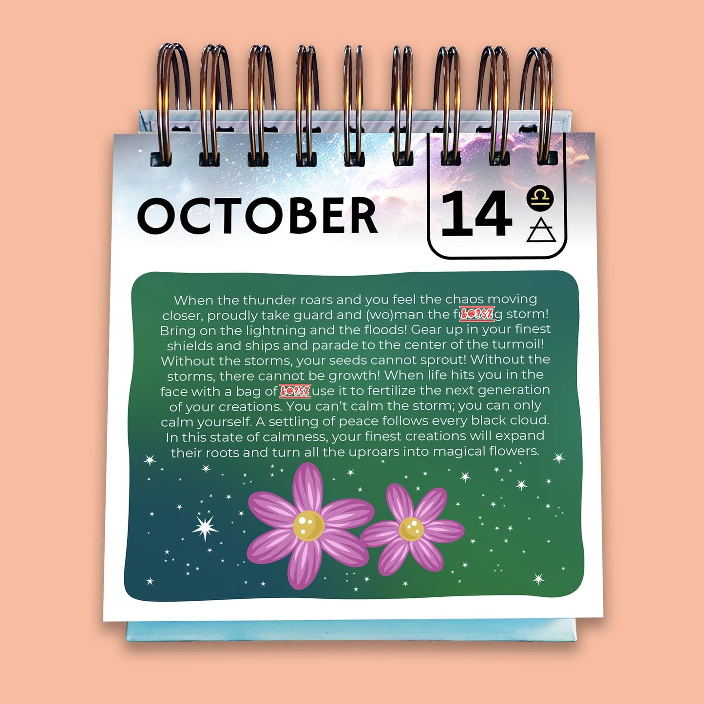 Sweet-A** Affirmations® Perpetual Desk Flip Calendar for 2025 and Beyond, 365 Days of Motivation for Your Creative Magical Mind by Rage Create