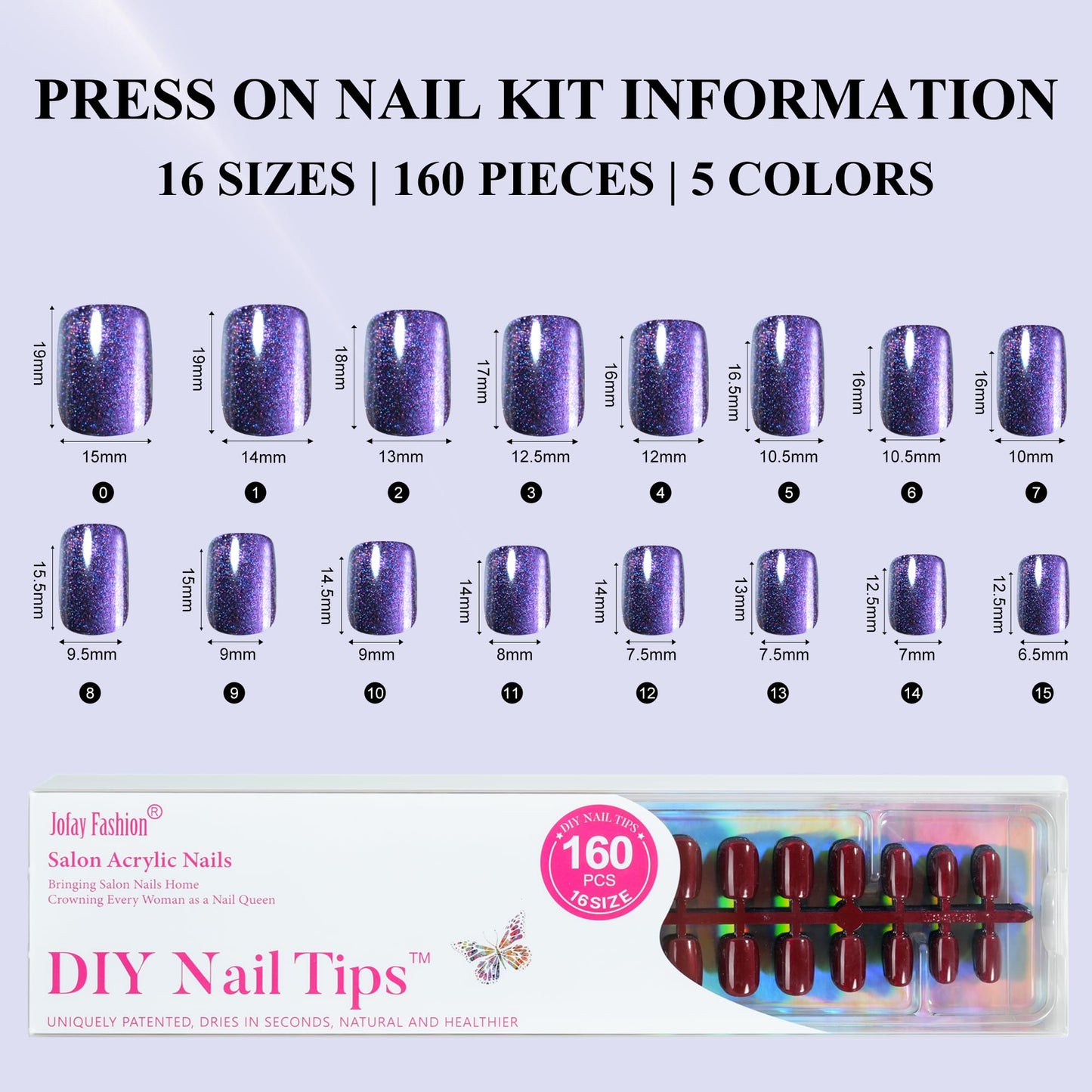 Two cat eye press-on nail sets