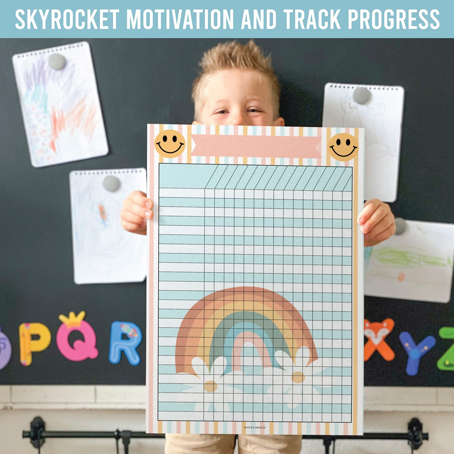 Attendance Chart for Classroom Management - 4 Incentive Chart for Classroom Essentials, 11x17 Student Behavior Charts and Homework Tracker, Teachers Class Attendance and Assignments Log