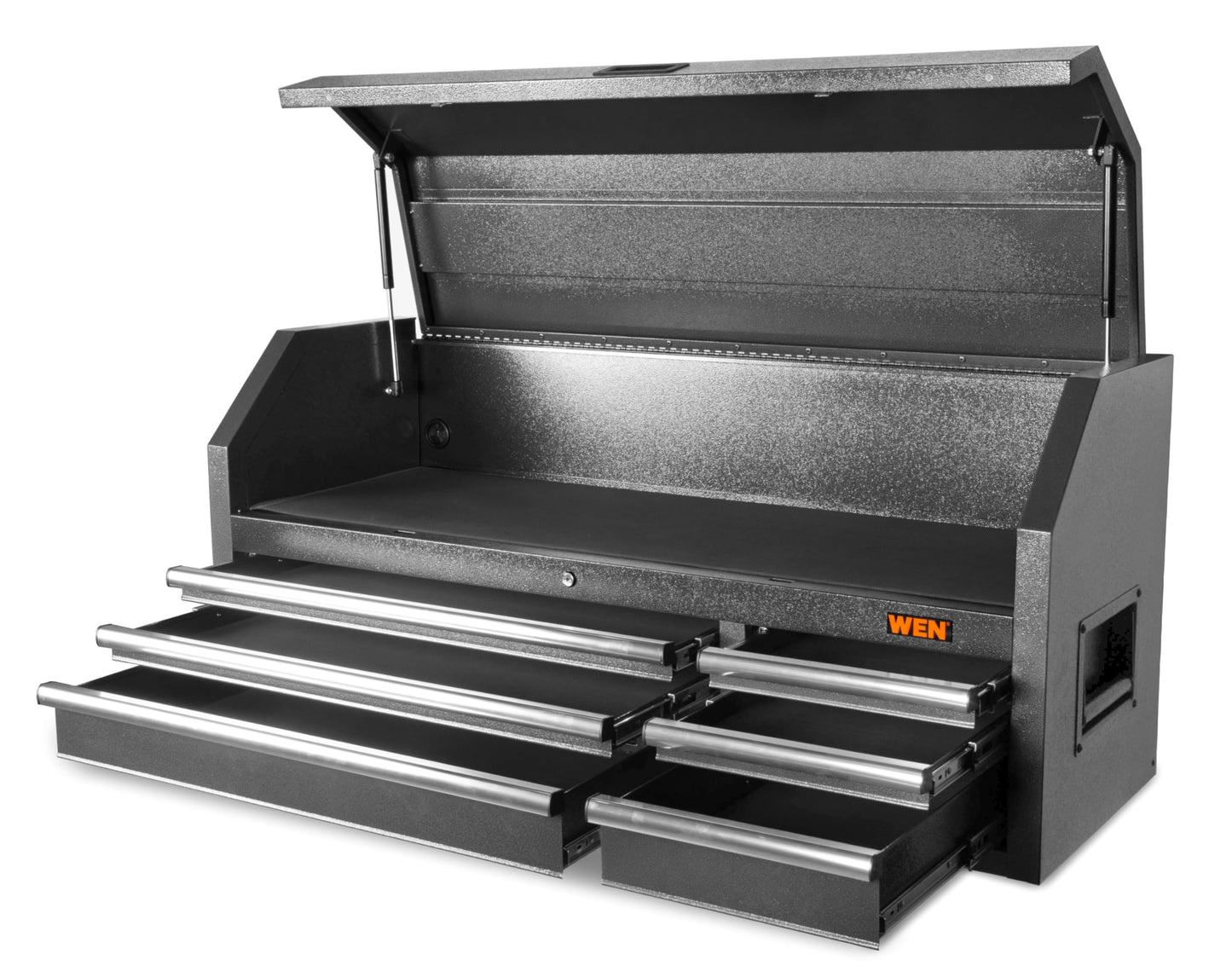 Wen 52-Inch Premium Tool Chest with Heavy Duty 21-Gauge Powder-Coated Steel Construction and Onboard Charging Station (GG531T)
