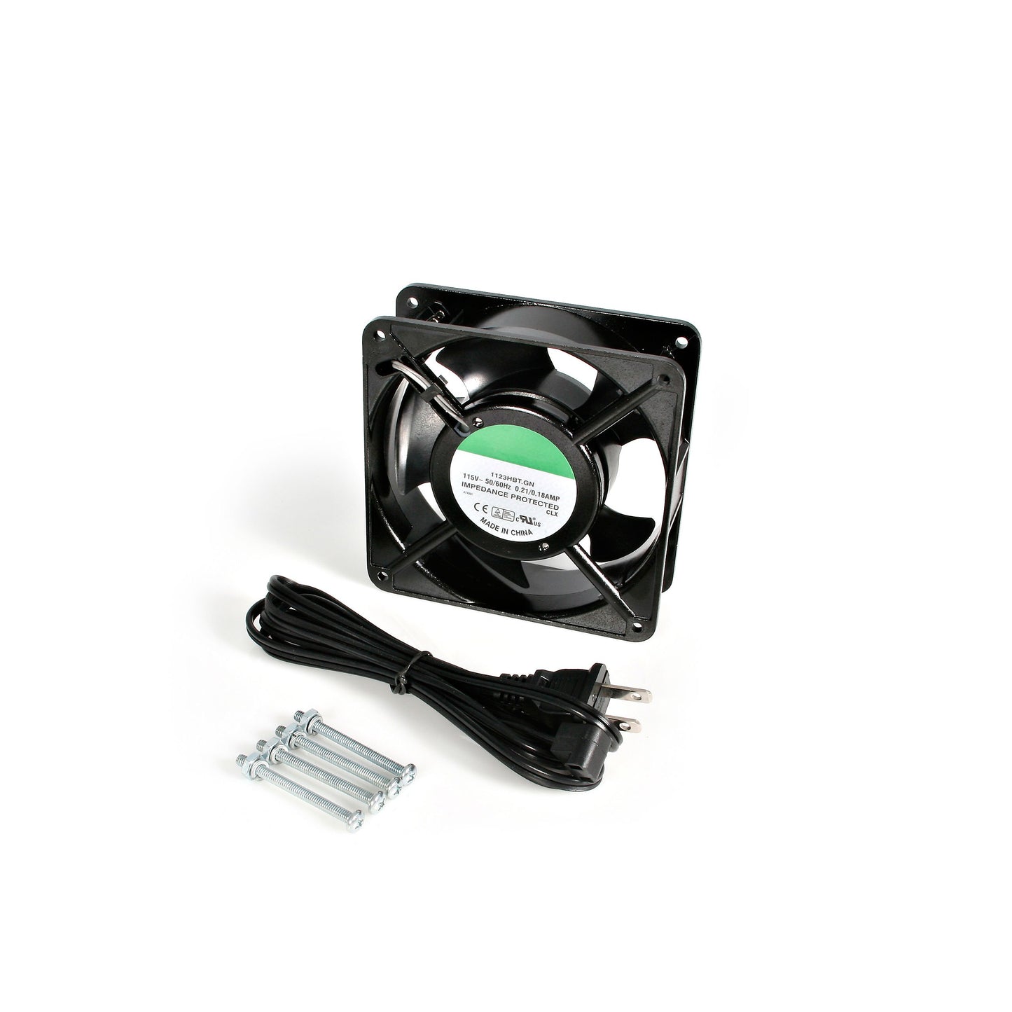 StarTech.com 120mm Axial Rack Muffin Fan for Server Cabinet, 115V, AC Cooling, Low Noise & Quiet PC Computer Case Fan