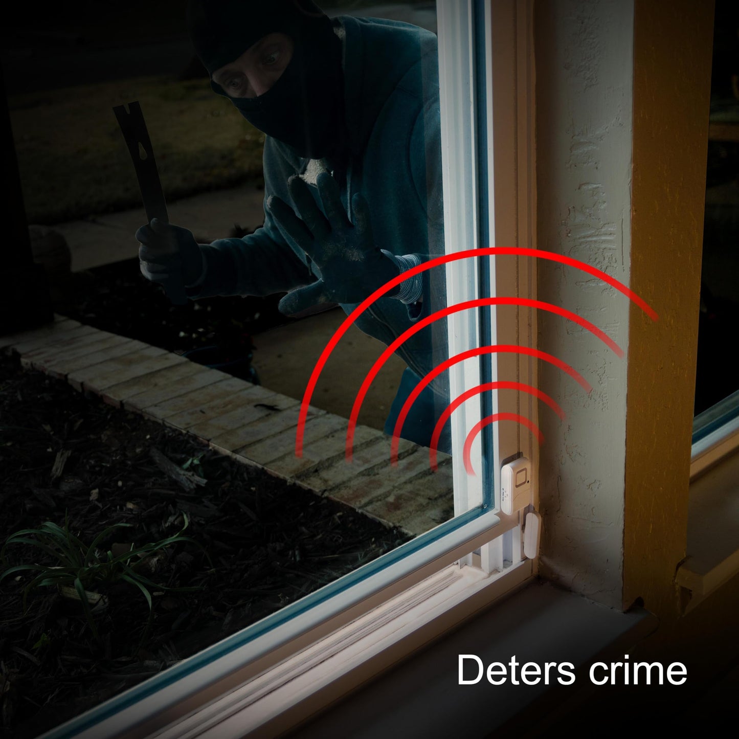 UltraPro Personal Security Window and Door Alarm, 4 Pack, DIY Protection, Burglar Alert, Wireless Chime/Alarm, Easy Installation, Home Security, Ideal for Home, Garage, Apartment and More, 45174