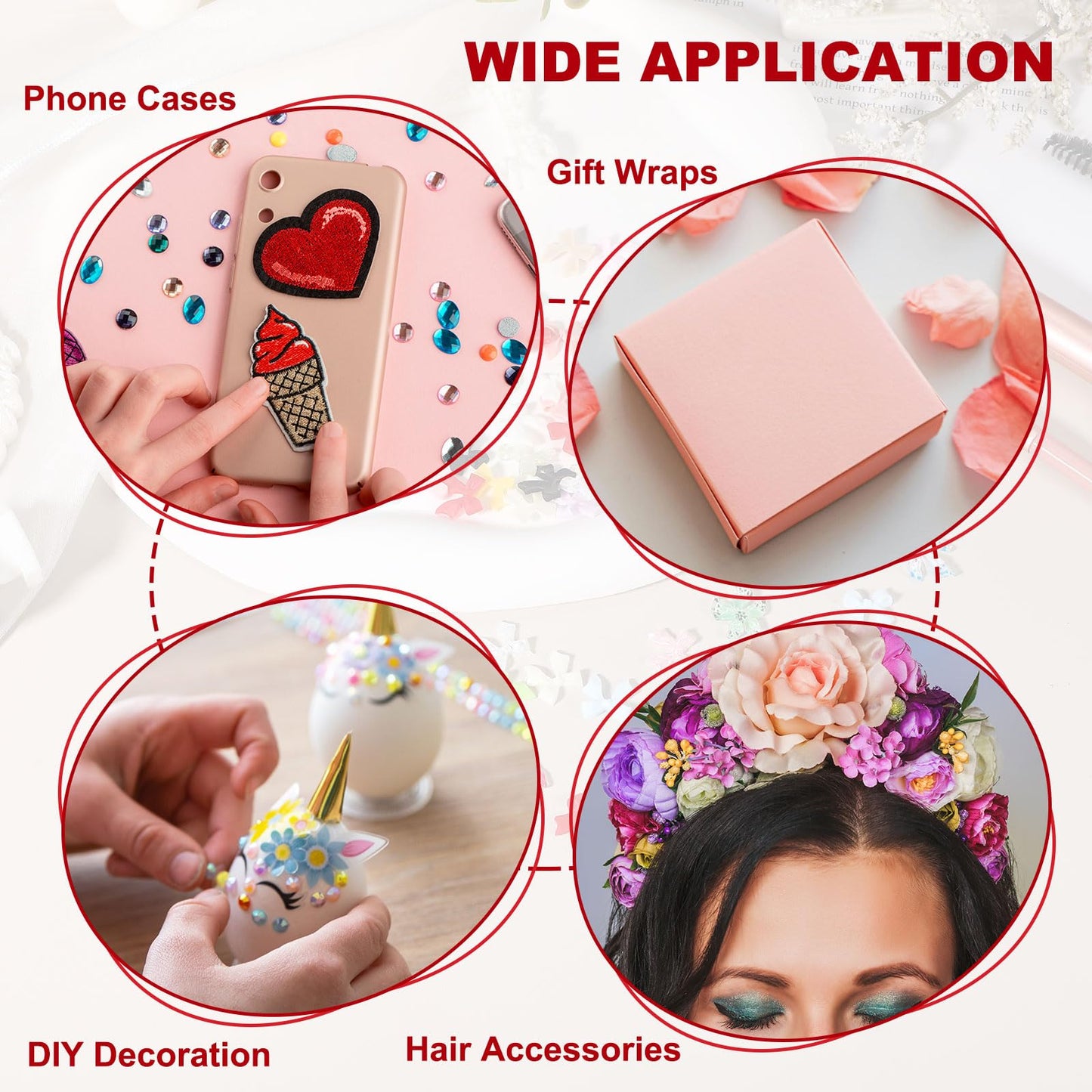 YELARXI Nail Bows, 3D Flowers for Nails Acrylic Resin Bows Art Accessories - Fitting for (DIY Manicure - Tips Decoration - Women and Girls) 100 Pcs & Khaki