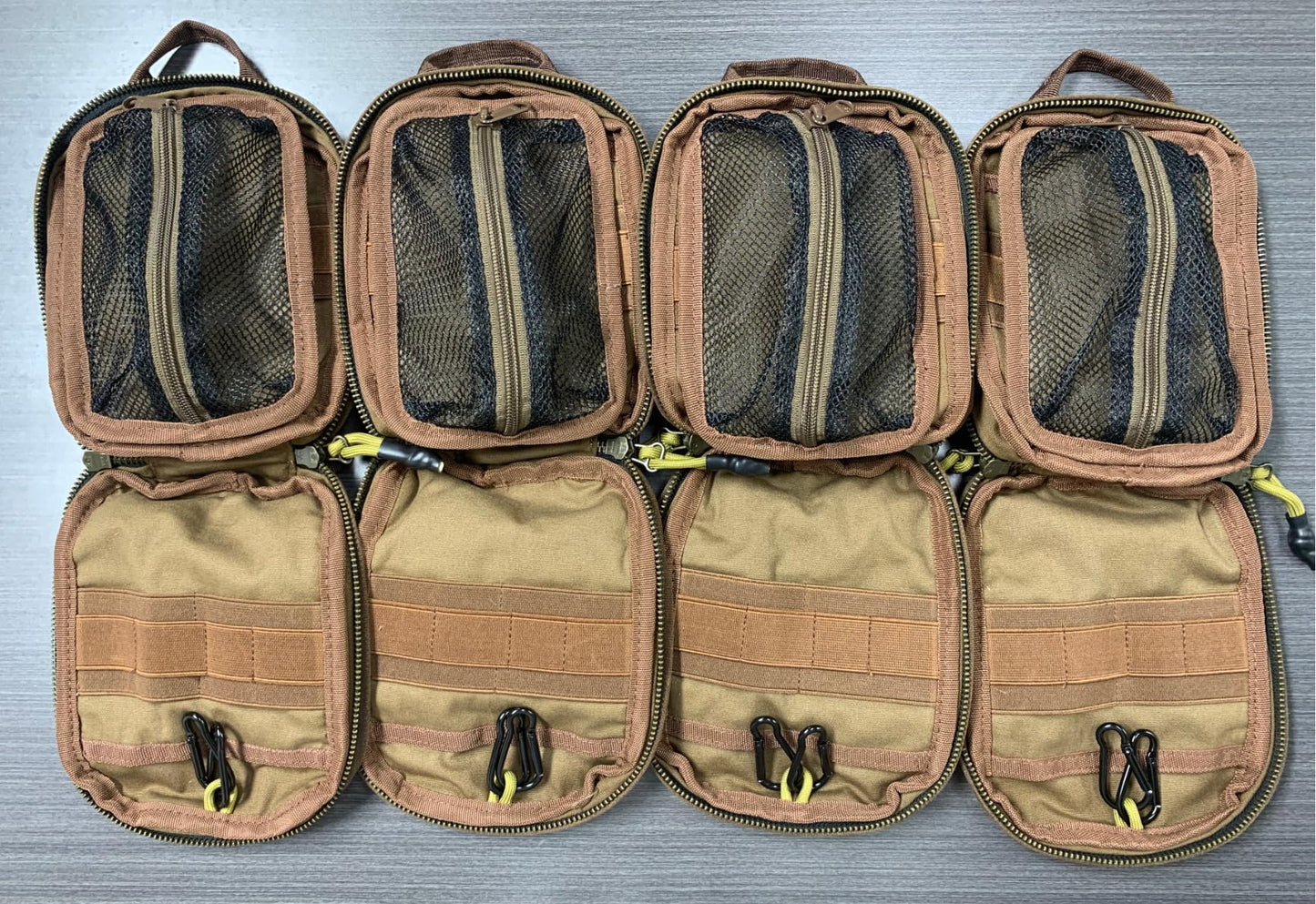 Roaring Fire Smolder Waxed Canvas Organizer - Tactical Molle Admin Pouch, EDC Tool Organizer with YKK Zippers, Molle Organizer Pouch for Everyday Carry Tool for Outdoor, Tactical, Survival