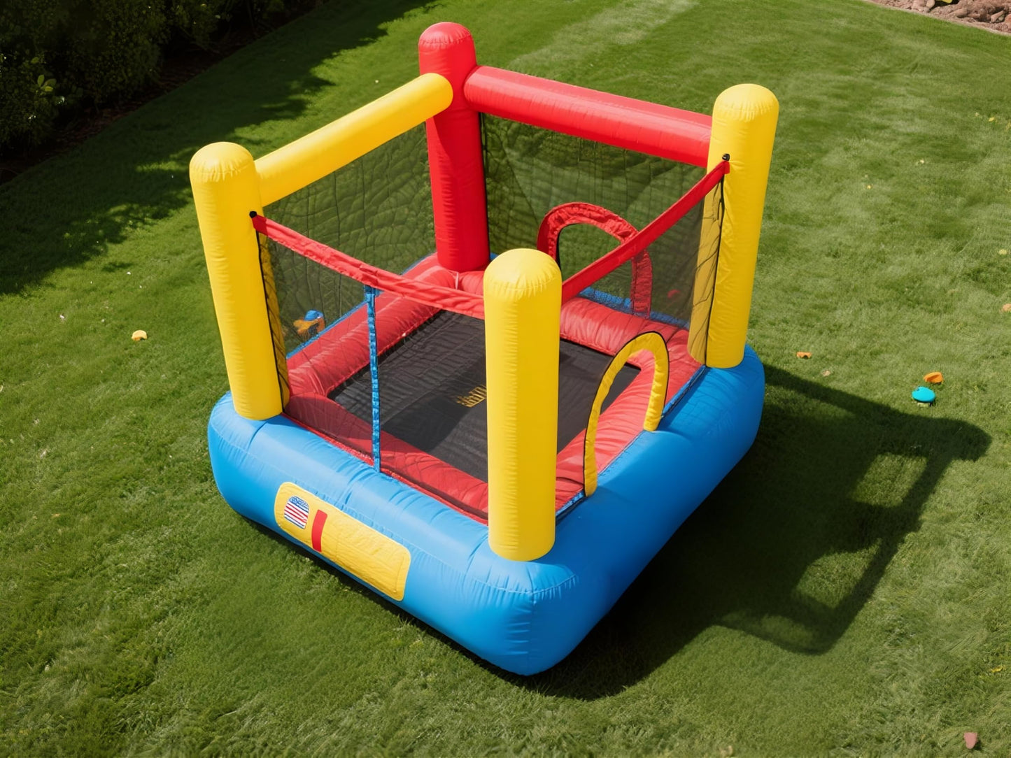Sibefiy Bounce House, Obstacle Course Bouncer with Climbing Wall and Tunnel, Active Play Adventure for Kids Parties, School Events, and Encouraging Physical Fitness and Coordination.