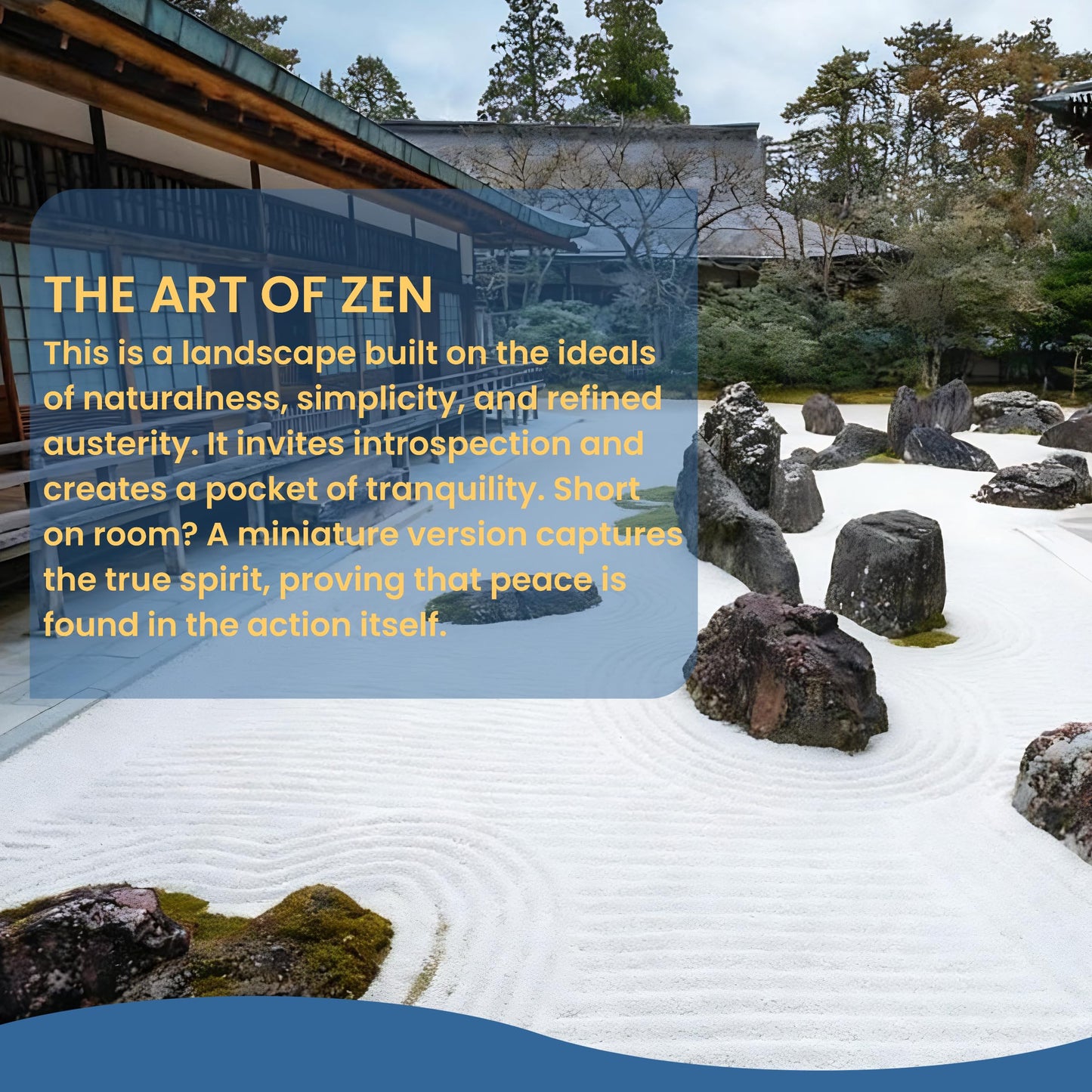 Zen Garden Kit for Desk, 12x8 Inch Sand Tray with 16 Accessories and 6 Tools, Japanese Meditation Mini Garden Set,Mini Meditation Decor for Adults, Stress Relief, Home & Office Decor, Unique Gift Set.