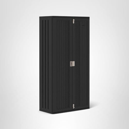 Suncast Mega Tall Storage Cabinet, Black