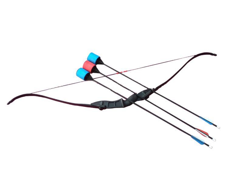 Inflatable Archery Range Floating Ball Shooting Archery Target Interactive Sport Games with 1 Longbow + 6 EVA Arrows+6 Balls, Air Blower, for Parties, Lawn Games, Team Events (Blue)