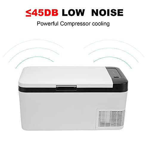 I1MOTOR Portable Car Refrigerator Freezer 12/24V DC and 110-240V AC (-4°F~68°F) 18L /19 Quart Mini Fridge Cooler for RV Van Vehicle Boat Traveling Outdoor Picnic BBQ Camping Fishing