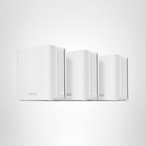 ASUS ZenWiFi BD5 Dual-Band WiFi 7 Mesh, 5000 Mbps, 6800 sq.ft (3pk), Dual 2.5G Ports, Security and Parental Controls Included, Smart Home Master SSIDs