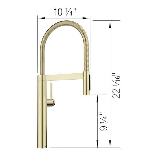 Blanco 527476 Culina II Pull-Down Semi-Pro Kitchen Faucet - 1.5 GPM - Satin Gold