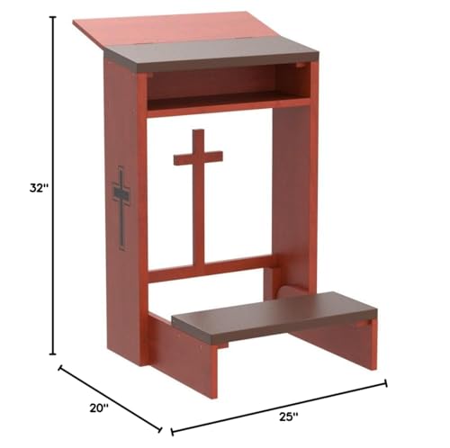 Guangshuohui Prayer Kneeler Pads Wooden Church Kneeler Folding, Kneeling Bench for Home (20" x25"x32"H (50x65x80cm))
