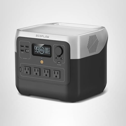 EF ECOFLOW Portable Power Station RIVER 2 Pro, 768Wh LiFePO4 Battery, 70 Min Fast Charging, 4X800W (X-Boost 1600W) AC Outlets, Solar Generator for Outdoor Camping/RVs/Home Use Black