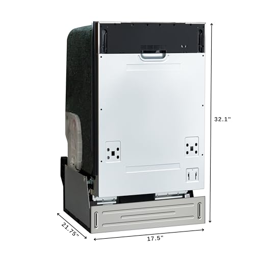 KoolMore 18 in. ADA Panel Ready with 8 Place Settings 52 DB Dishwasher in Stainless-Steel, UL and Energy Star Certified (KM-DW1852-PR)