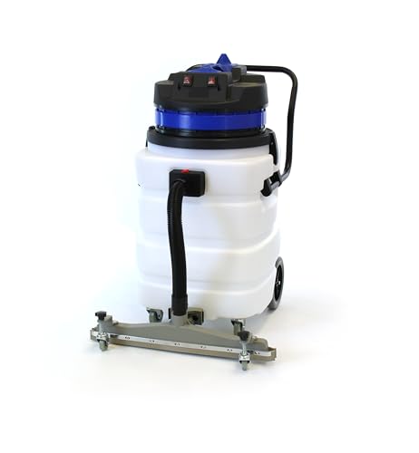 Farag Janitorial Industrial Vacuum Cleaner Wet/Dry - 2 Motors - Front Squeegee - 24 Gallon