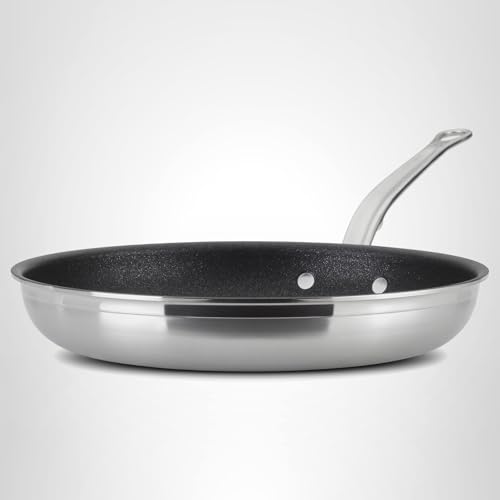 Hestan ProBond Forged TITUM - Professional Clad Stainless Steel, Nonstick, Frying Pan, (12.5-Inch), Induction Compatible, Made without PFOAs