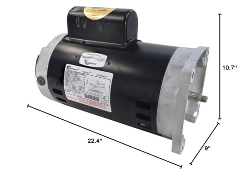 A.O. Smith Century B2843 Square Flange 2HP 3450RPM Single Speed Pool Pump Motor