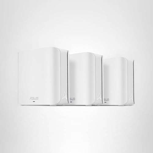 ASUS ZenWiFi BD4 (3-Pack) Dual-Band WiFi 7 Mesh, 3600 Mbps, 6500 sq.ft, Dual 2.5G Ports, Security and Parental Controls Included, Smart Home Master SSIDs