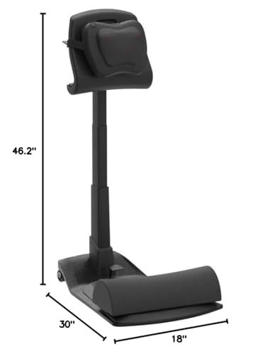 LeanRite Standing Desk Chair – Ergonomic Stool for Active Sitting & Posture Support | Adjustable Height Sit Stand Chair for Home Office Elite Upgraded Version with 3 Bonus Accessories