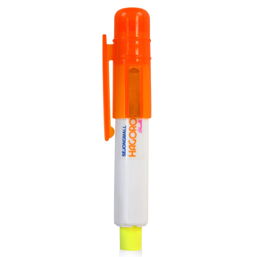 Hagoromo Chalk Holder with Magnet Attached [Orange Cap and Chalk]