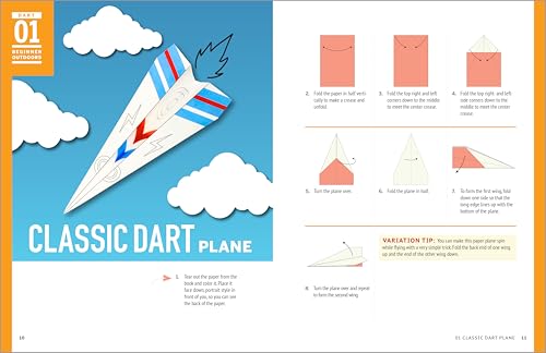 The Awesome Paper Airplane Book for Kids: Creative Designs and Fun Tear-Out Projects