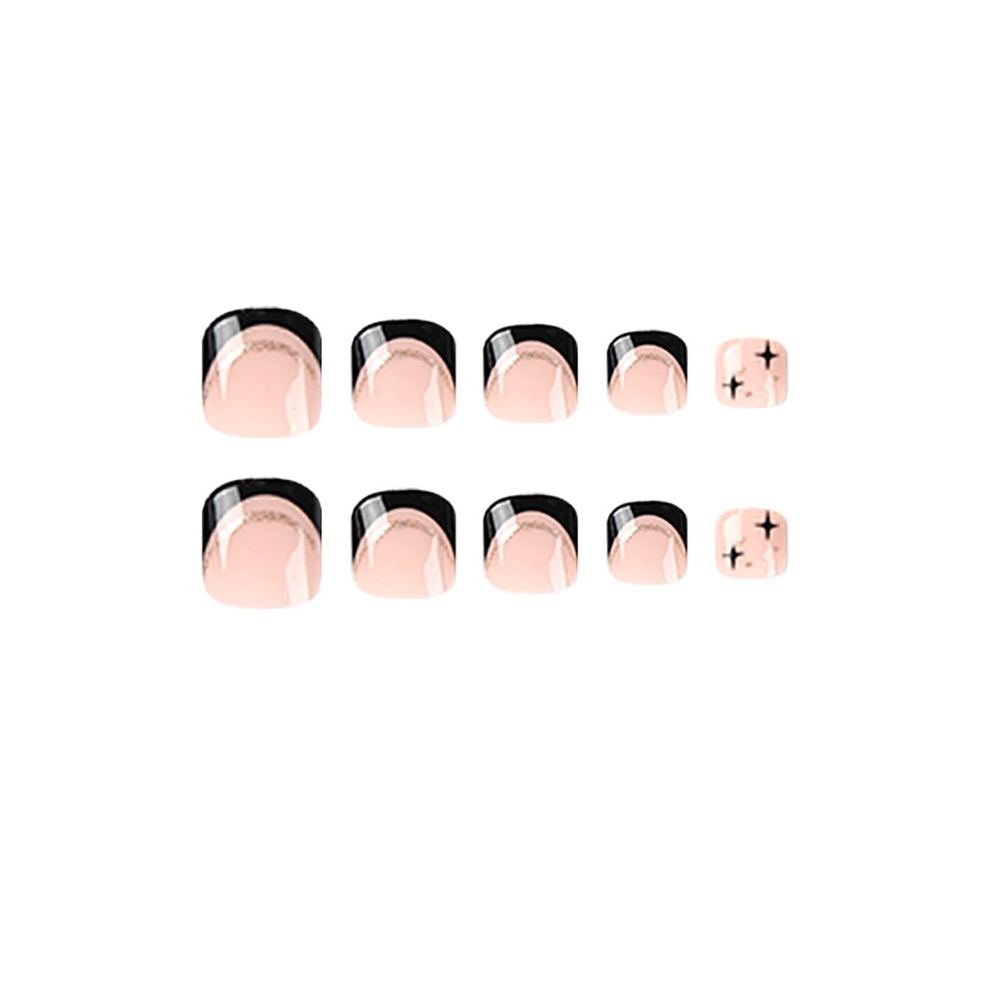FIEONCIY Press on Toenails with Designs Acrylic Fake Nails for Toe Artificial False Nails with Charms Glue on Toe Nails for Spring Summer Stick on Toenails for Women Girls(JP2479)