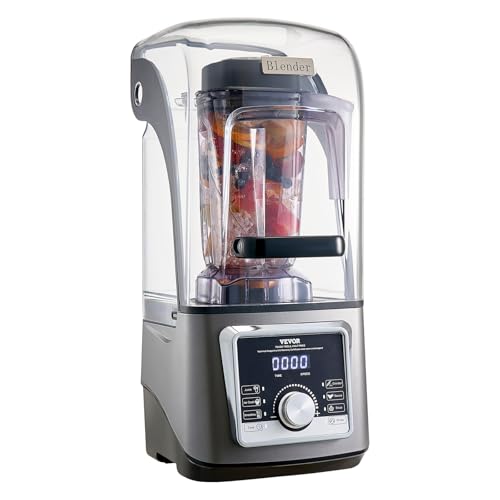 VEVOR Blender for Smoothies, 85 oz 1400W, Professional Blender with Powerful Motor, Multi-Functional Food Processing with Noise Cover for Smoothie/Milkshake/Juice, Fits for Kitchen
