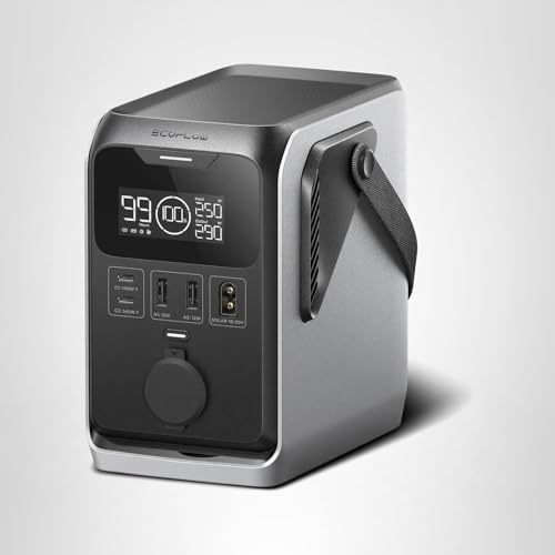 EF ECOFLOW TRAIL 300 DC Power Bank Station, 288Wh Outdoor Portable Power Station, LiFePO4 Battery, 300W DC Output, Compact Solar Generator for Camping, Travel, and Emergency (No Wall Charger Included)