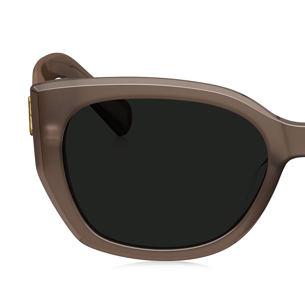 BOLON Women Trendy Cat Eye Polarized Sunglasses BL3195 Zurich 56mm, Exclusive Eyewear Brand of EssilorLuxottica